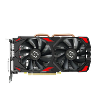 SHELI 51RISC karta graficzna RX580 8GB 256Bit 2048SP GDDR5 karty graficzne do kart serii RX 580 RX580 DisplayPort placa wideo 2